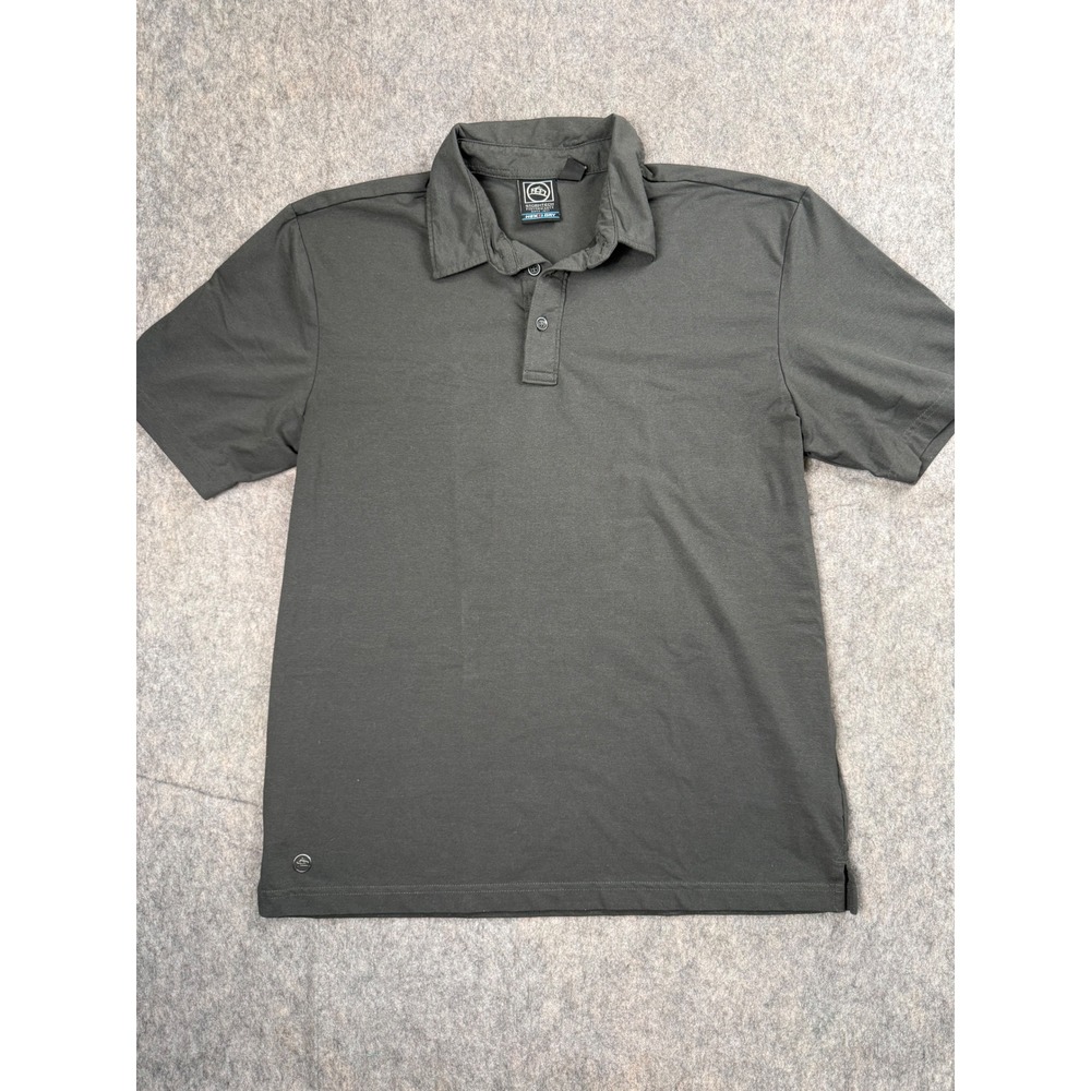 Stormtech Performance Polo Shirt Mens Medium Grey H2X Dry Active Golf Classic M